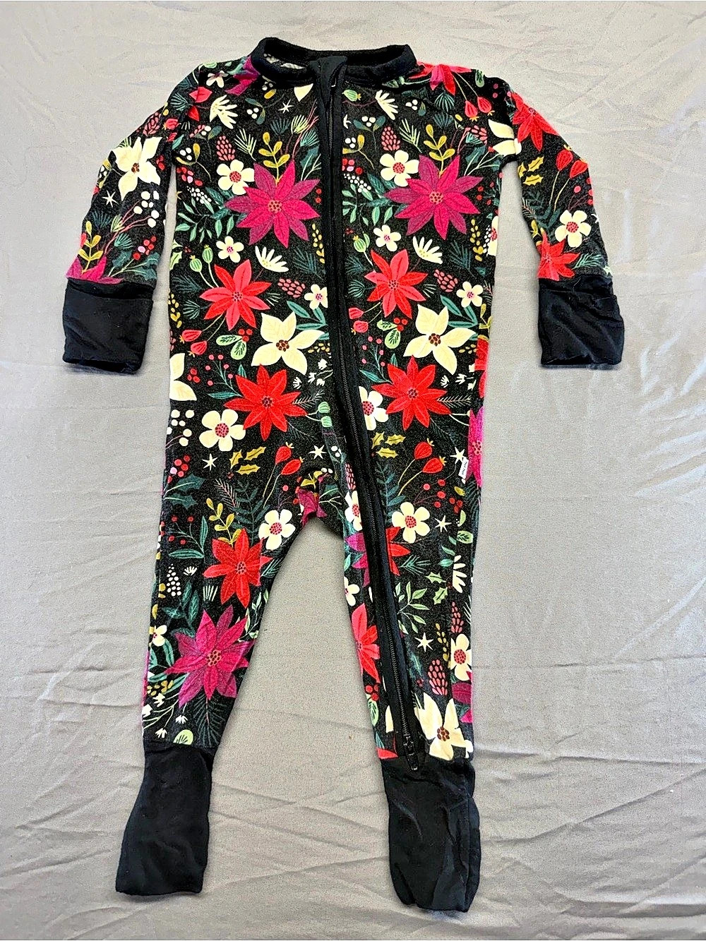 Little Sleepies Bamboo Floral Footie Baby Pajamas 3-6 Months